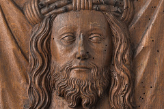 Kunst in Kürze: Das Holzrelief der Hl. Veronika: Um das wahre Antlitz Christi rankten sich viele Legenden.
