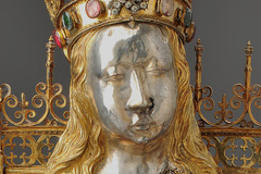 Kunst in Kürze: Die Hofslegers-Madonna: Die sog. Hofslegers-Madonna zeigt den Höhepunkt spätmittelalterlicher Goldschmiedekunst in Osnabrück