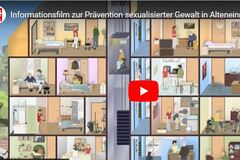 Neuer Film zur Prävention sexualisierter Gewalt in der Altenhilfe: Screenshot YouTube-Video zur Prävention sexualisierter Gewalt in Altenheimen