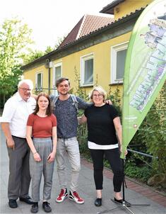 Gemeinsam stark für den Freiwilligendienst! (v.l.n.r. Theo Paul, Enrica Harting, Thomas Godoj und Ann-Cathrin Röttger. 